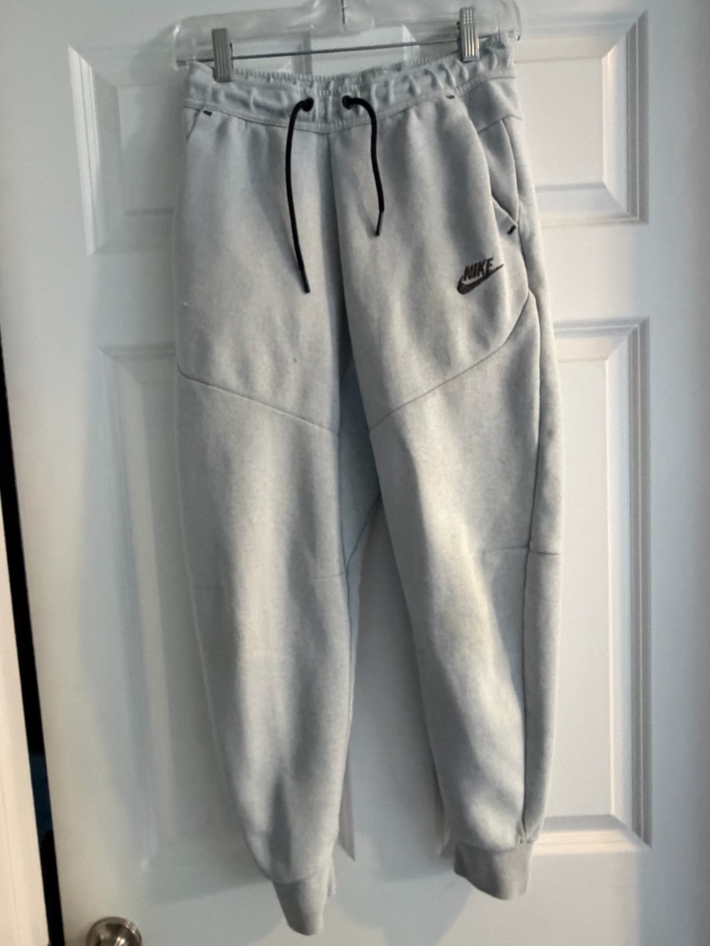 Nike XS men’s sportswear tech fleece joggers in Celestine blue/ heather color